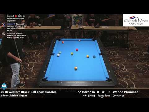 Joe Barbosa vs Wanda Plummer - 2018 Western BCA 9-Ball