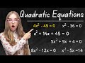 Solving Quadratic Equations by Factoring - Easiest & Fastest Way