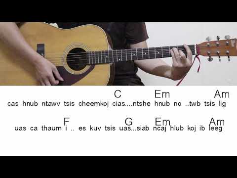 cas tsis cheem koj cias guitar cover