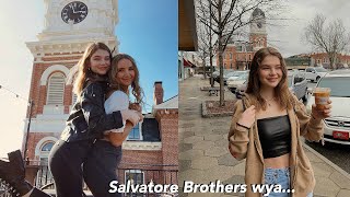 VISITING MYSTIC FALLS + staying in the Salvatore Brother Room!!!