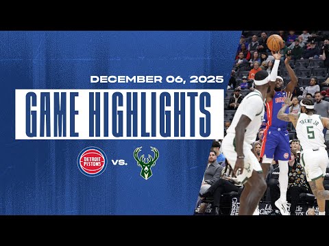 Pistons Roll Past the Bucks | Game Highlights | 12.06.25