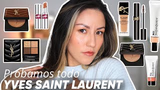 Probamos todo de YSL BEAUTY| Foundation|Bronzer|Blush|Finishing Powder|Eyeshadow Palette|Lipstick 💄