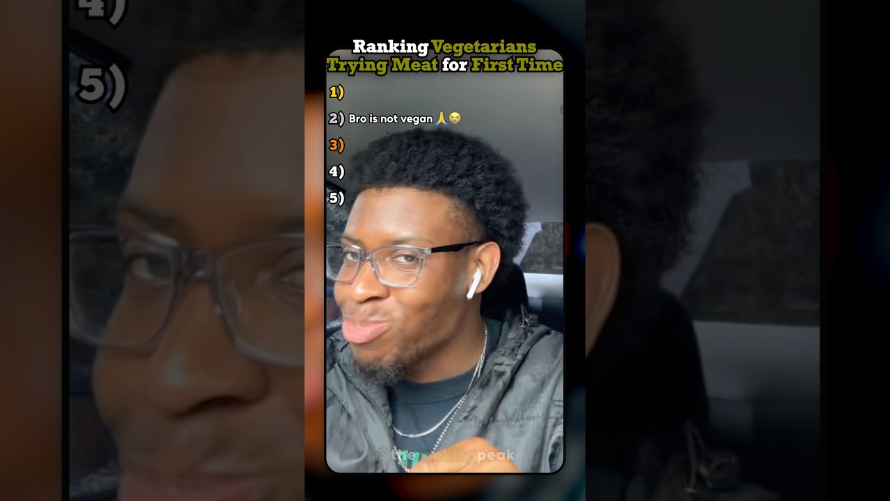 Ranking Vegetarians Trying Meat for First Time🍗