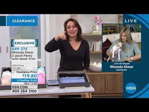 Rhonda Shear 2Pack Panty with Mesh Trim