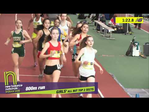 Girls 800m Section 2 - New Balance Indoor Nationals 2012