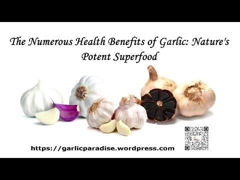 The Numerous Health Benefits of Garlic: Nature’s Potent Super food & Multiple Homemade Products.
