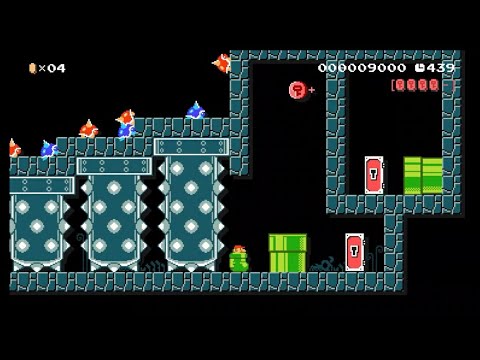 Super Mario Maker: Easy or Hard Coins (12IC.82) - Hard Path, Key Coins