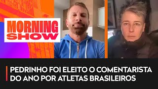 Milly Lacombe chamou comentarista Pedrinho de ‘macho alfa’ após prêmio