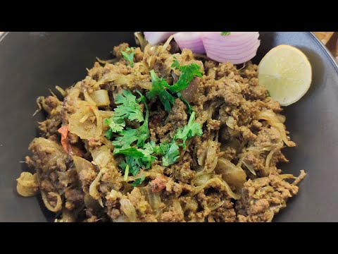 Bangalore style Hara masala kheema recipe. Side dish with paratha n rice.