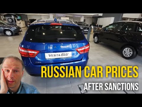 Russian car dealership prices under sanctions