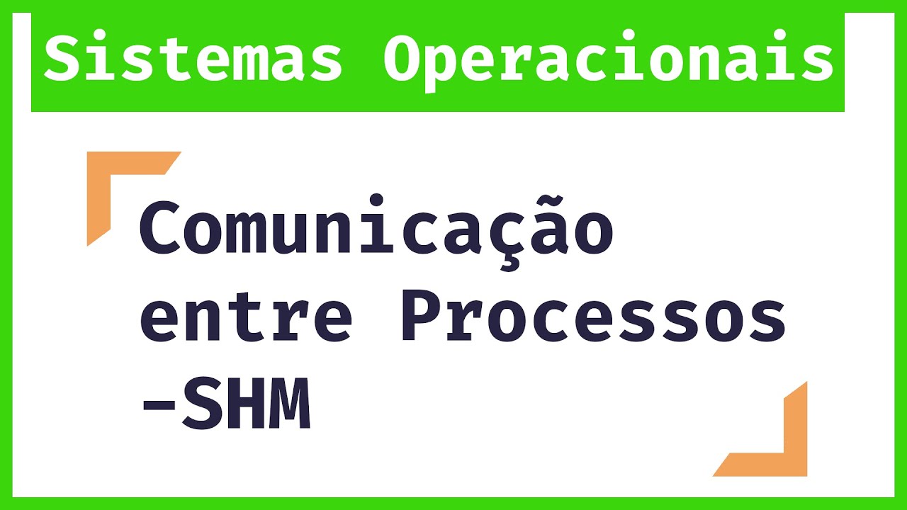 Me Salva Sistemas Operacionais:  Comunicação entre Processos: Memória compartilhada