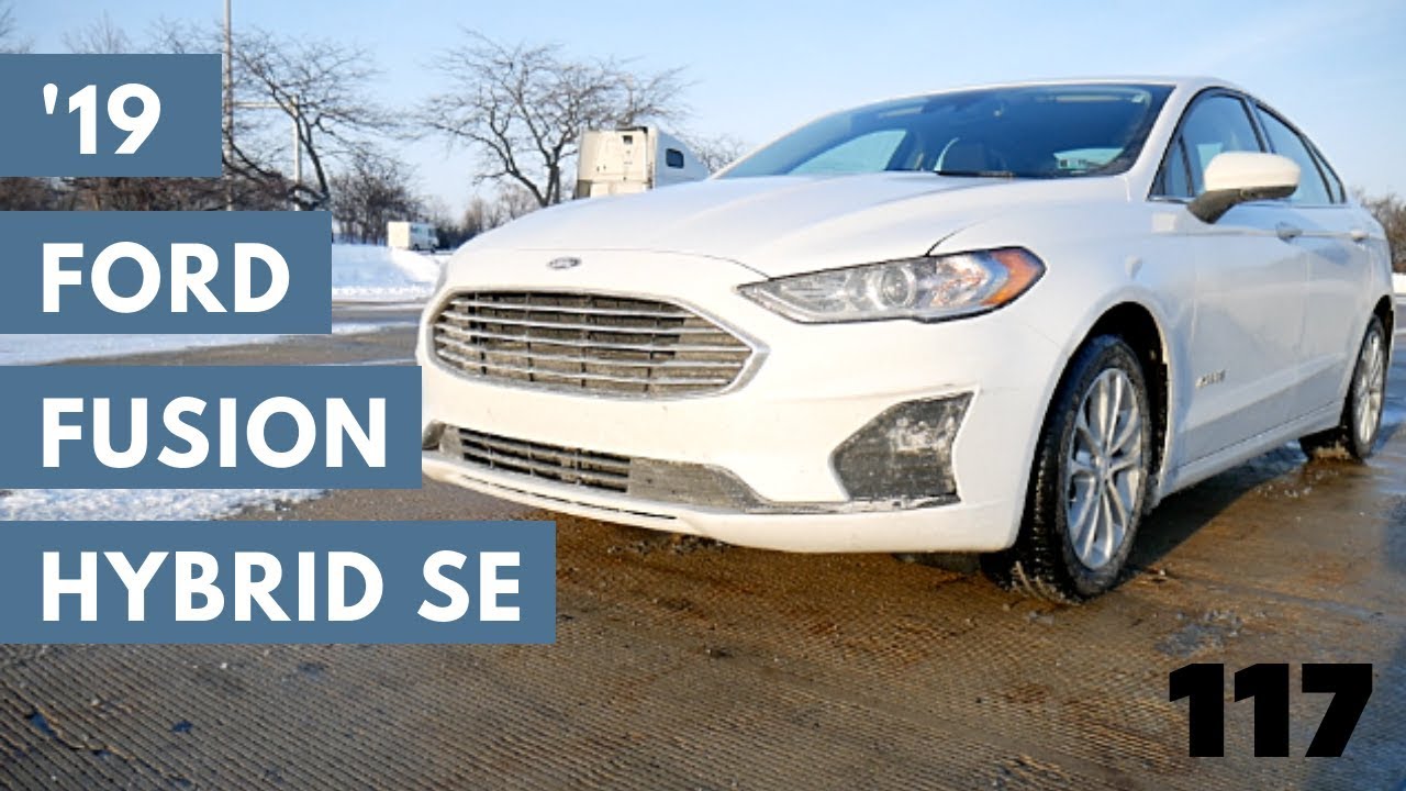 2019 Ford Fusion Hybrid SE // review, walk around, and test ...