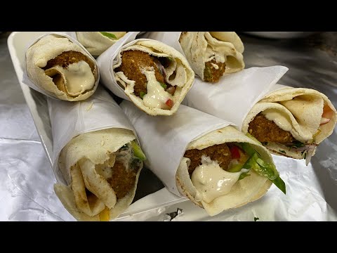 HOW TO MAKE ARABIC DINNER SANDWICH || FALAFEL SANDWICH || ARABIC SANDWICH