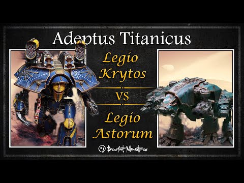 Legio Astorum 'Warp Runners' Vs Legio Krytos 'The God Breakers' - Adeptus Titanicus Battle Report