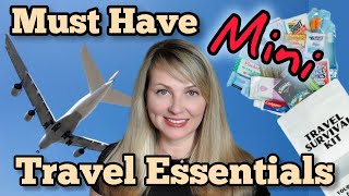 Tiny travel essentials for minimalists and carry-on packing enthusiasts #traveltips