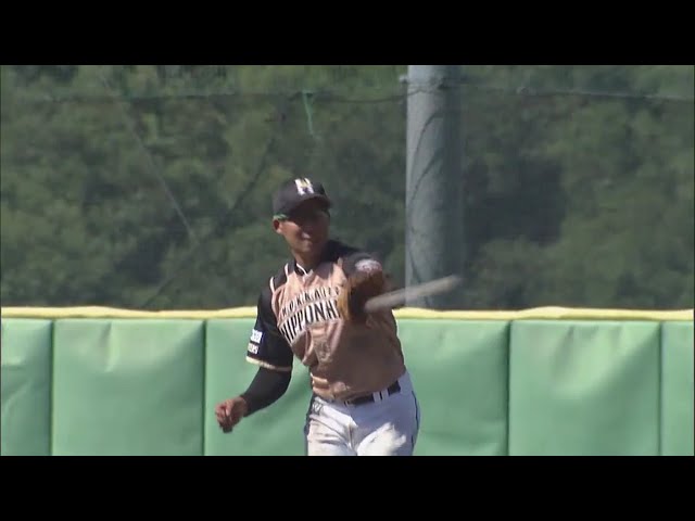 【ファーム】ファイターズ・難波 華麗な守備でヒットを許さず!! 2018/8/21 L-F(ファーム)