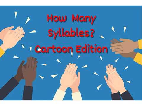 How Many Syllables Cartoon Edition