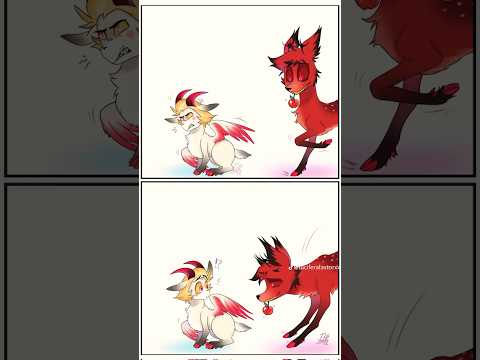 Here’s a little RadioApple comic for you. #comics #radioapple #lucifermorningstar #alastor