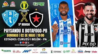 #aovivo  PAYSANDU 4 X 2 BOTAFOGO - PB || CURUZÚ || SÉRIE C - 2026 || 5ª RODADA