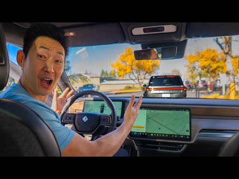 Thumbnail for I Tried Rivian's Full Self Driving... Is Tesla Cooked? by Rivian
