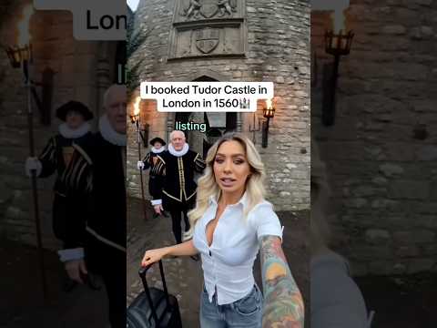 Part1🏰 I booked Tudor Castle in London 1560! #history #tudor #travel #london