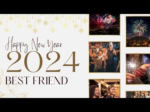 Happy New Year 2024 Bestie💞|New Year wishes for My Best Friend|Happy New Year 2024|wishes for bestie