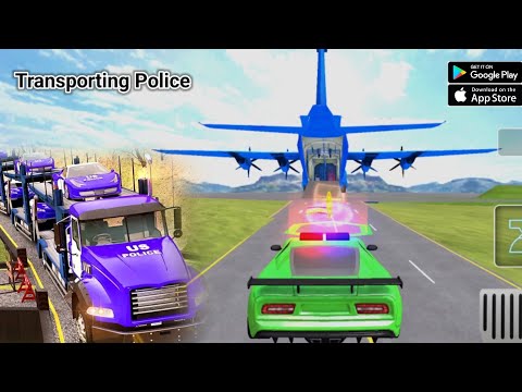 :Transporting Police Vehicles in Cargo Plane - Police Car Transporter 2021 - Android Gameplay