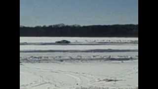 preview picture of video '3.3.13 Buffalo Lake - Modified engine in ice racing car'