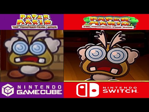 Paper Mario TTYD GC Vs Switch Comparison - Professor Frankly