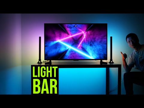 Govee RGBIC Light Bars, 15 Inches WiFi TV Backlight Suitable for 45-70 inch TVs, Smart Light Bars with Multiple Placement Options, Work with Alexa and Google Assistant, Black video review thumbnail