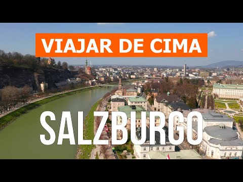 Salzburgo de drone | Vídeo 4k | Áustria, Salzburgo vista de cima