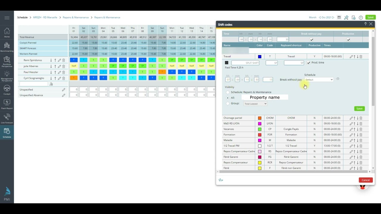 Schedule 8/8 How to create split shifts between departments 