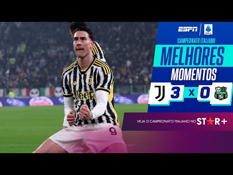 Gols e lances de Juventus x Sassuolo