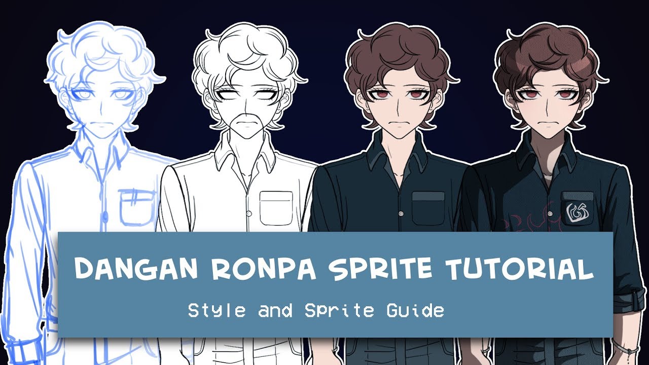 Dangan Ronpa Sprites/Style- TUTORIAL
