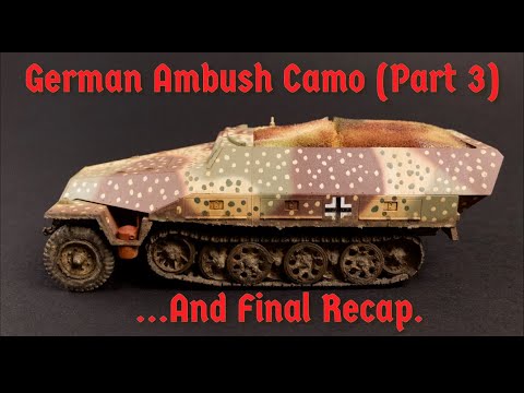 How to paint realistic ambush camouflage with no airbrush! Part 3 #tamiya #paintmarker #scalemodel
