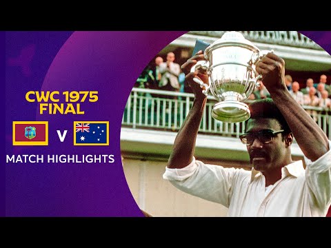 Cricket World Cup 1975 Final: West Indies v Australia | Match Highlights
