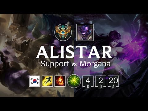 Alistar Support vs Morgana - KR Challenger Patch 8.9