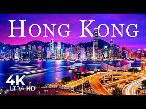 Hong Kong 2026 4K 🇭🇰 Epic Neon Skyline, Victoria Harbour Lights & Cinematic Night Views