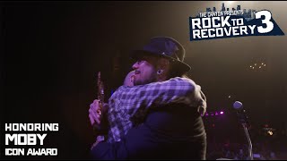 Dave Navarro presents Moby with the 2018 Rock to Recovery Icon Award, acceptance speech.