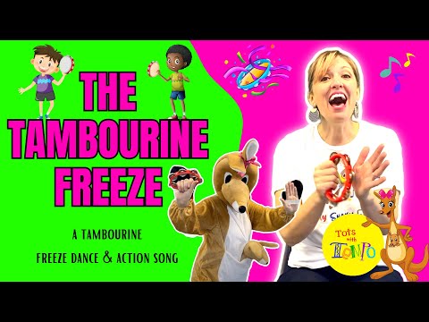 The Tambourine Freeze - a freeze dance for toddlers, preschoolers, and early elementary students
