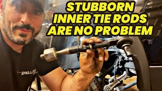 How to EASILY remove Inner Tie Rods - Removing Inner Tier Rod on C5 Audi Allroad/A6 B6/B7 A4