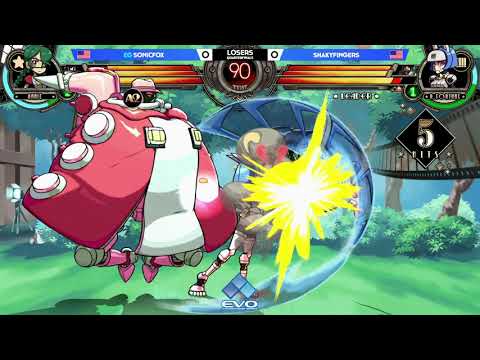 Skullgirls: Shakyfingers vs EG Sonicfox - Losers Quarterfinals - EVO 2021 Online NA