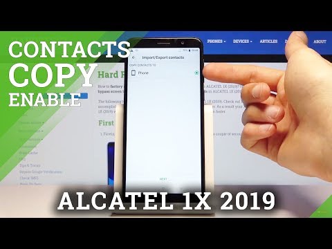 How to Copy Contacts in ALCATEL 1X 2019 – Copy & Relocate Contacts