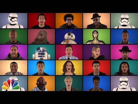 Jimmy Fallon, The Roots & "Star Wars: The Force Awakens" Cast Sing "Star Wars" Medley (A Cappella)