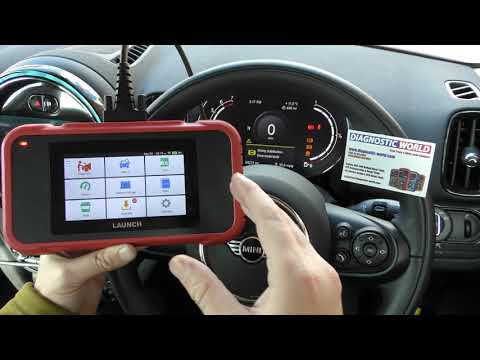 Mini ABS DSC Warning Lights Diagnose  & Live ABS Sensor Wheel Speed Sensor With Launch CRP129E