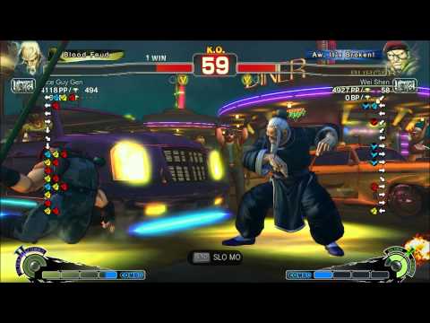 USF4 - Gen Matches ft Rolento, Dhalsim, Gen, Ryu