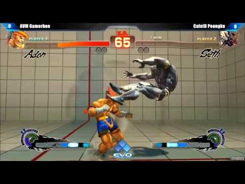 EVO 2013 AVM Gamerbee (Adon) vs CafeID Poongko (Seth) SSF4 AE