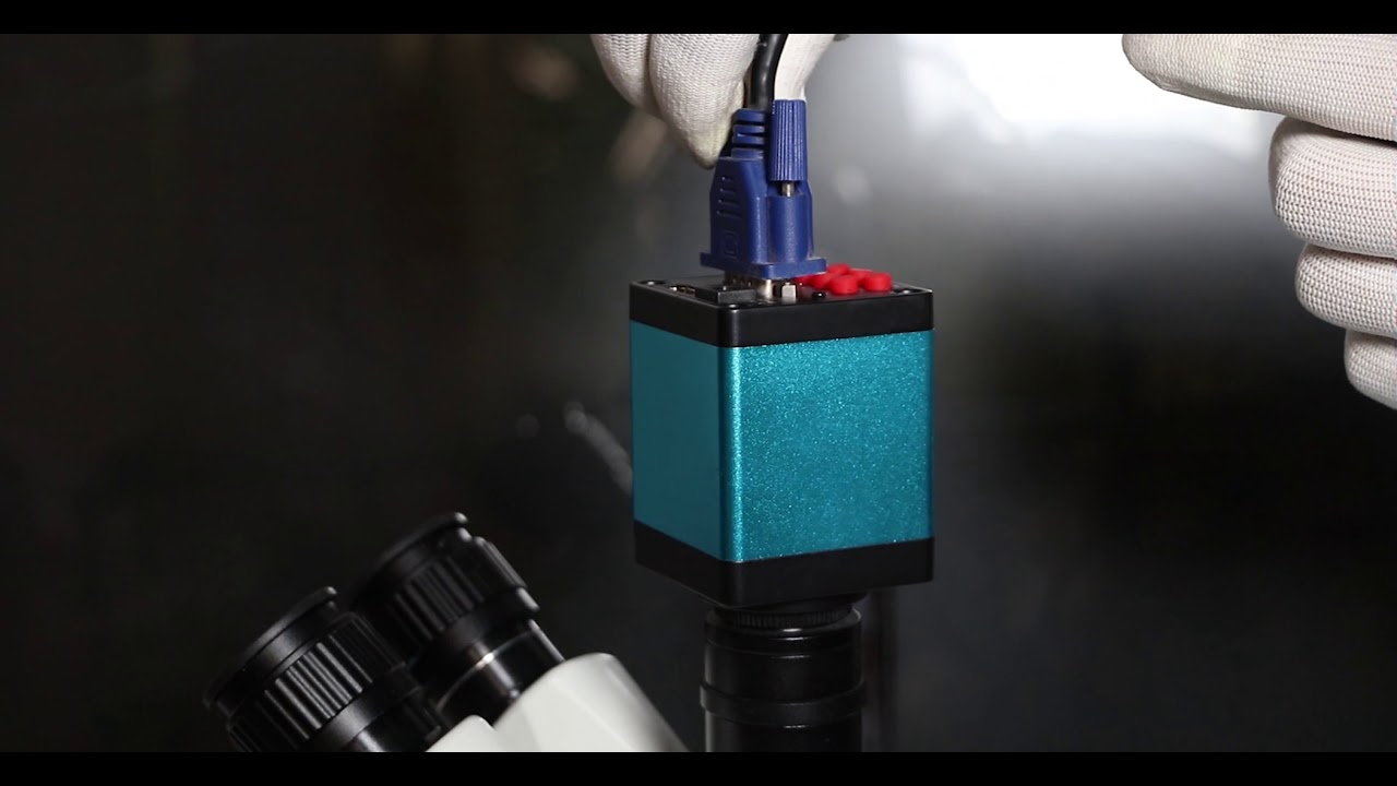 Trinocular Microscope With Digital HDMI VGA Video Camera