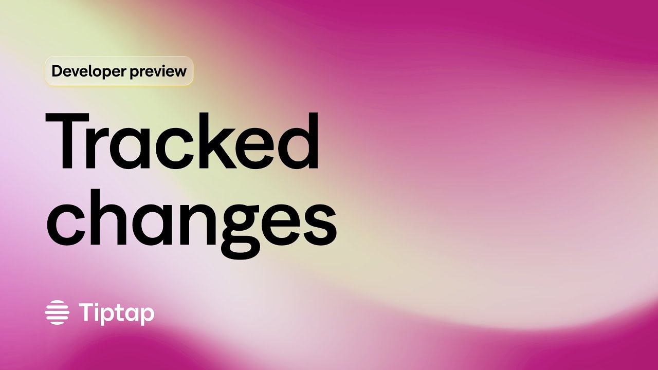 Tiptap Tracked Changes