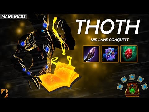 SMITE:  THOTH SEASON 5 MID LANE CONQUEST GUIDE  IN UNDER 5 MINUTES - MAGE GUIDE